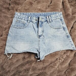 Classic Light Blue Denim Jean Shorts